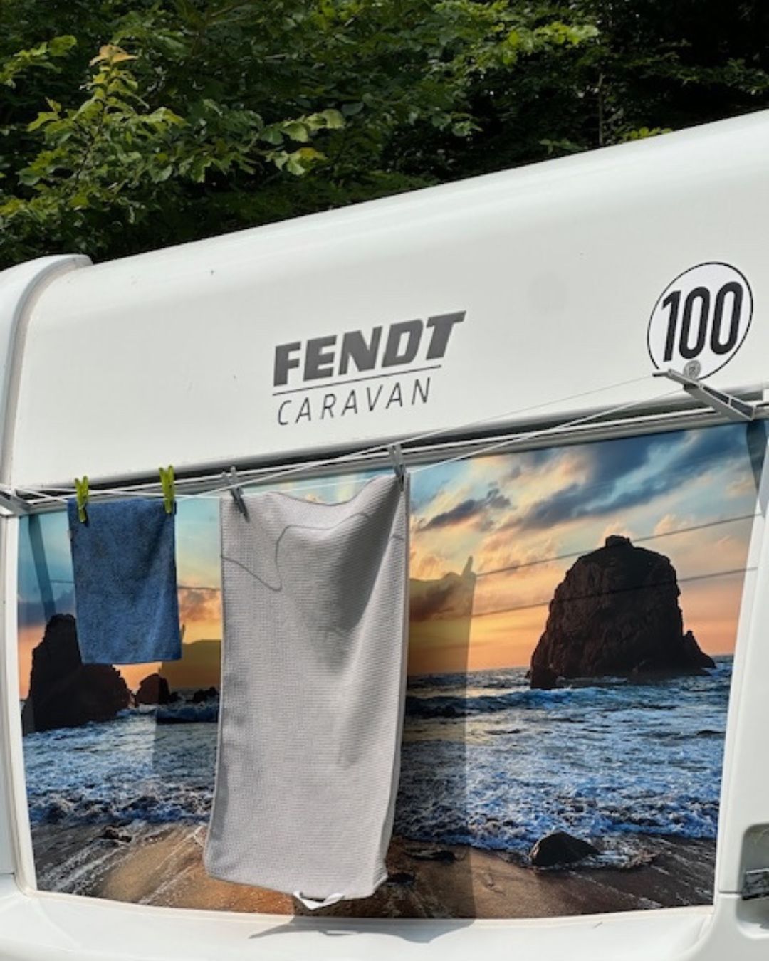 Wäscheleine Camping