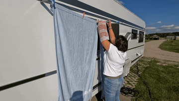 Wäscheleine Camping